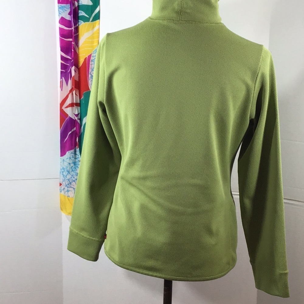 Woolrich women’s green athletic zip neck top S - Picture 6 of 10
